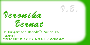 veronika bernat business card